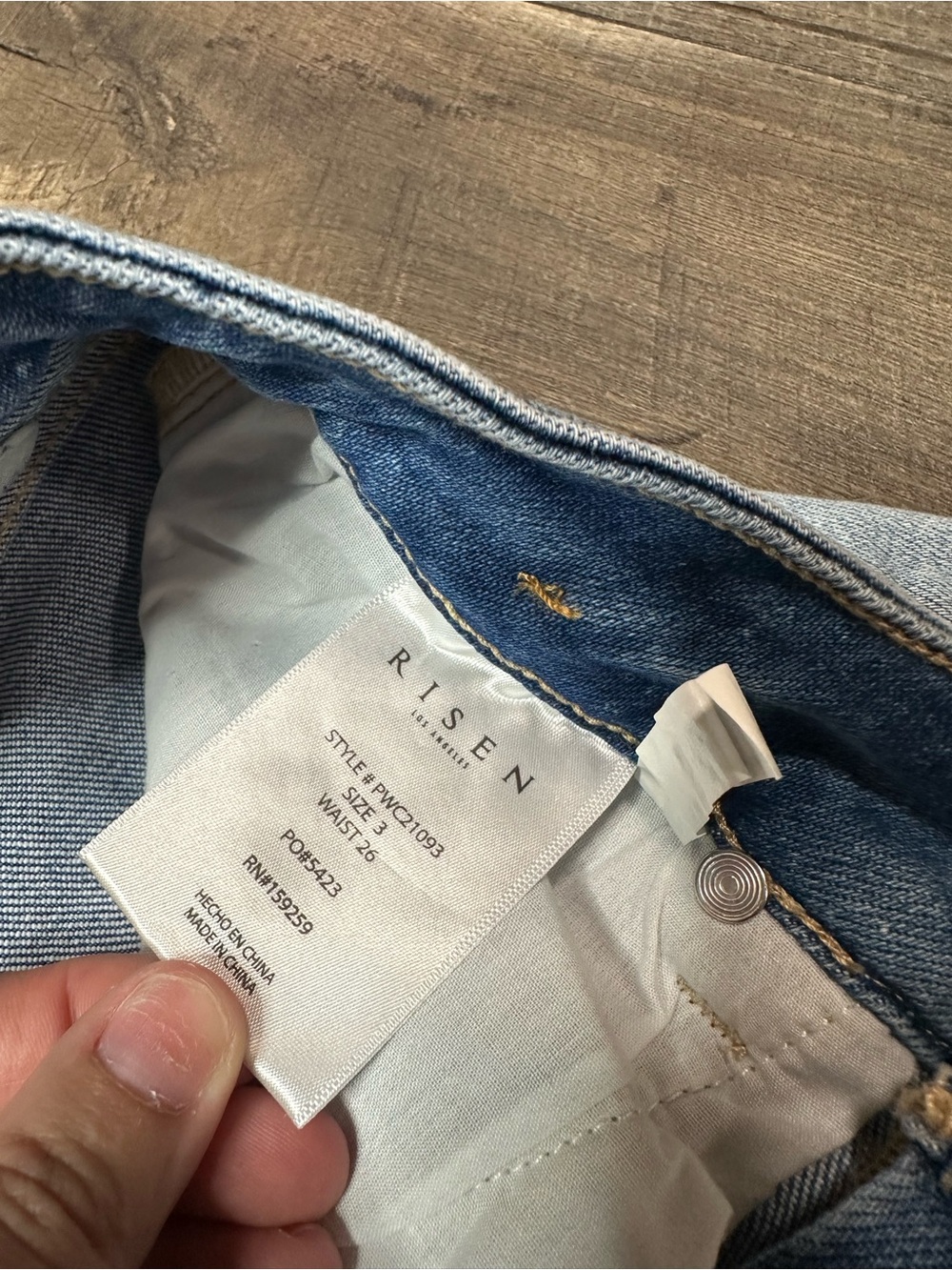 Risen Hi Rise Wide Leg Jeans - Picture 4 of 8